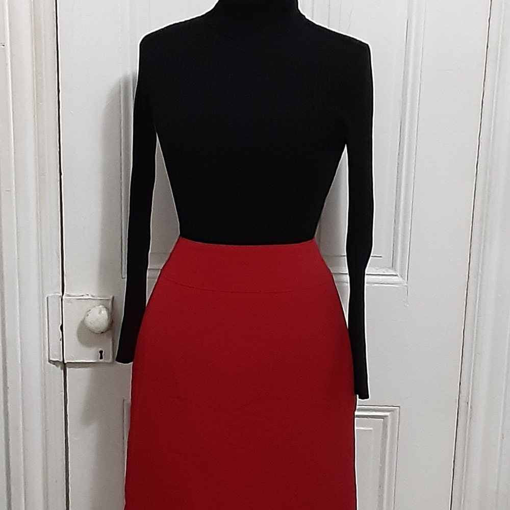 WORTHINGTON Straight Red Skirt